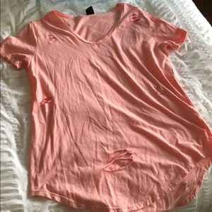 His Clothing Distressed VNeck